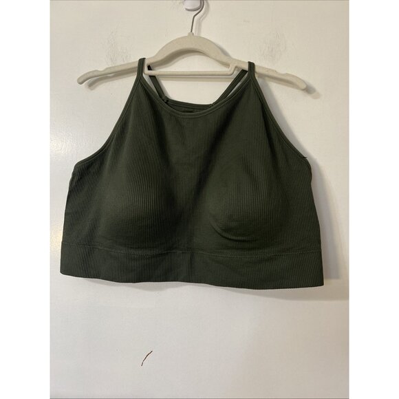 Torrid Feel The Fit Sports Bra Women  Sz 4 Green Active Athletic Workout Gym - Picture 2 of 6